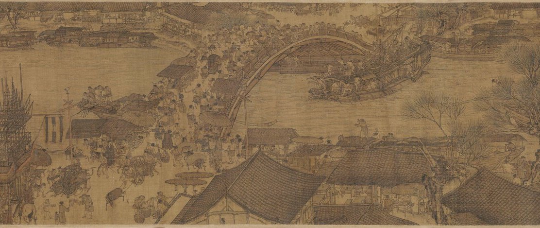 Detail 5 of the Qingming scroll — The Rainbow Bridge