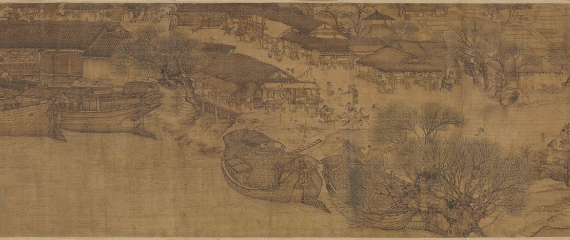 Detail 3 of the Qingming scroll — The Riverbank Docks